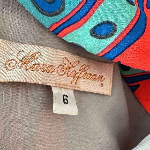 Mara Hoffman Neon Aztec Strapless Mini Cocktail Dress | Size 6 - Picture 9 of 10